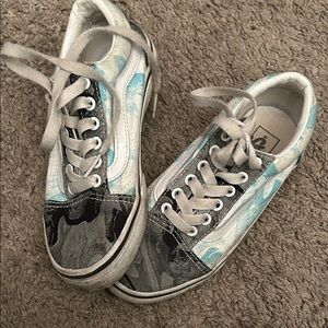 Vans Stylish Kids Shoes in Black and Blue